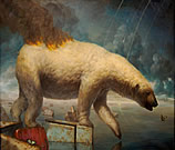 surrealist painting by Martin Wittfooth